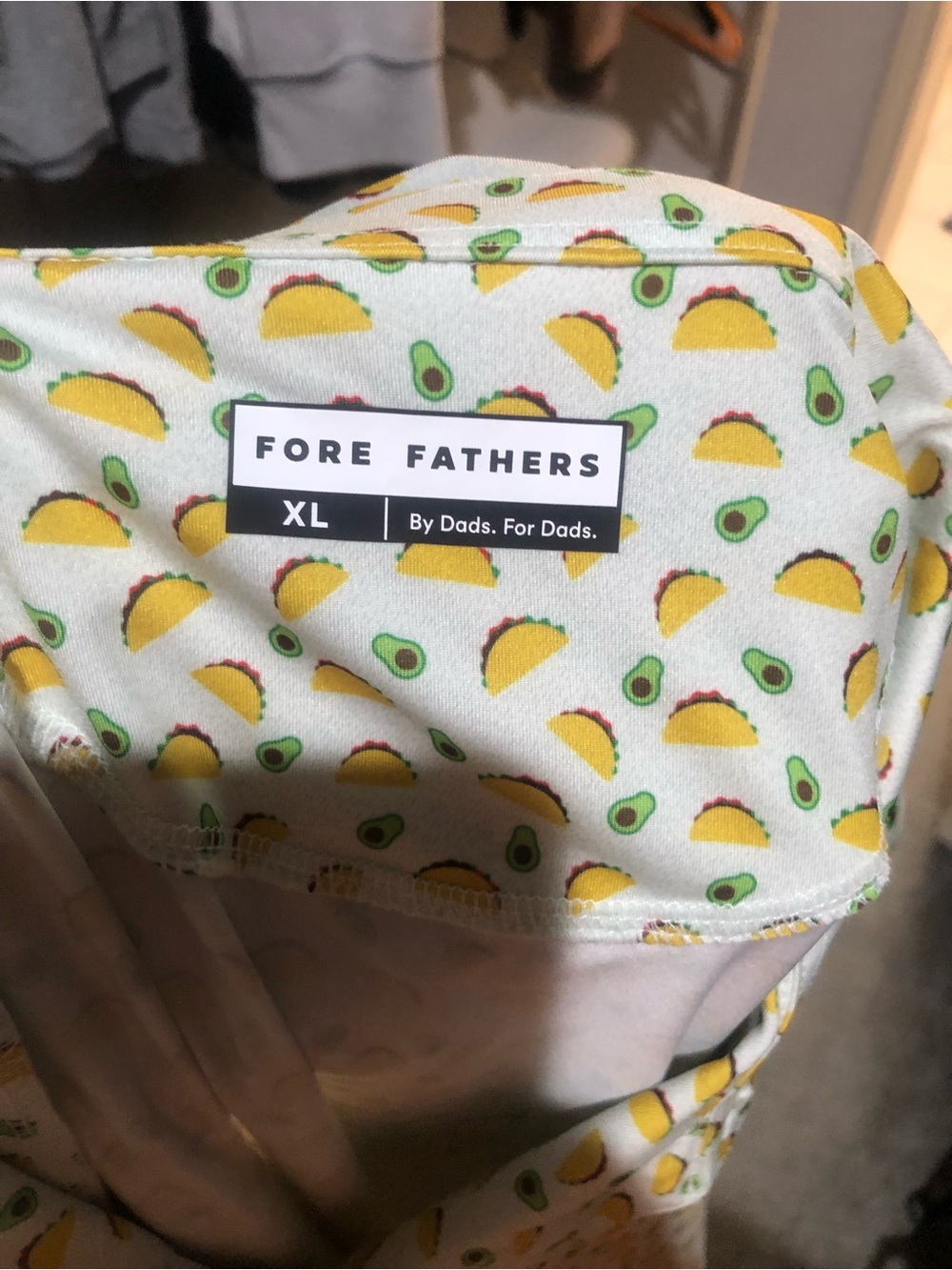 Men’s Taco Themed Golf Polo XL NWOT - Picture 5 of 7